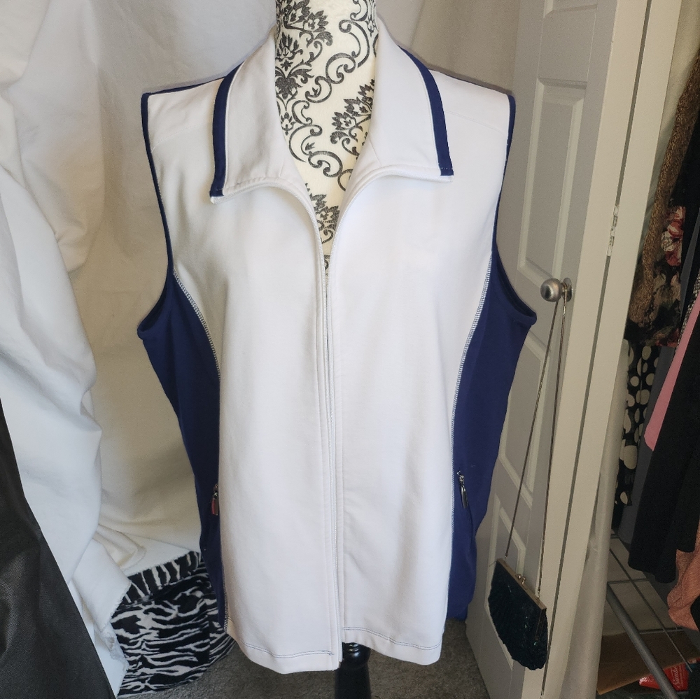 Alia casual zip up vest